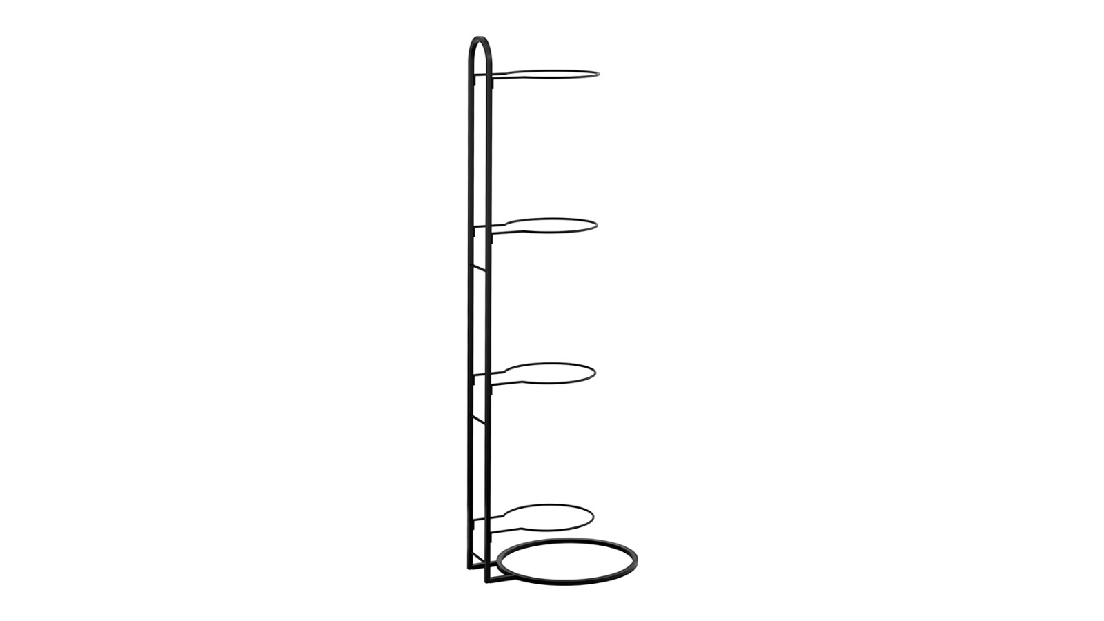 Everfit 4-Tier Black Ball Storage Rack Sports Equipment Holder