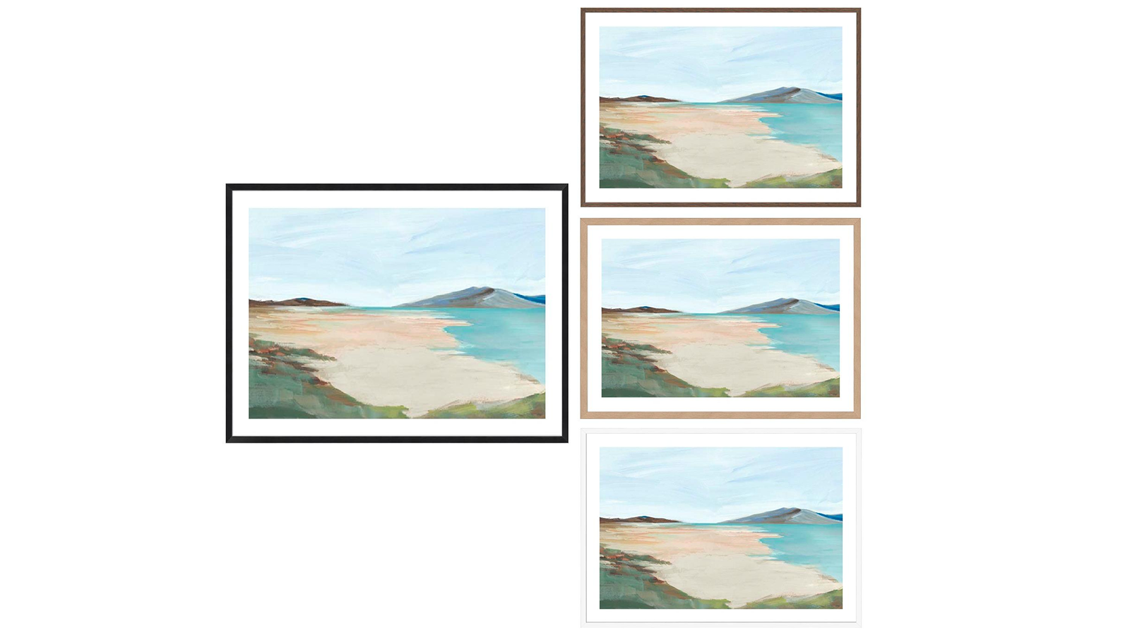 La Grolla Sunny Beach Shore Frame Wall Art