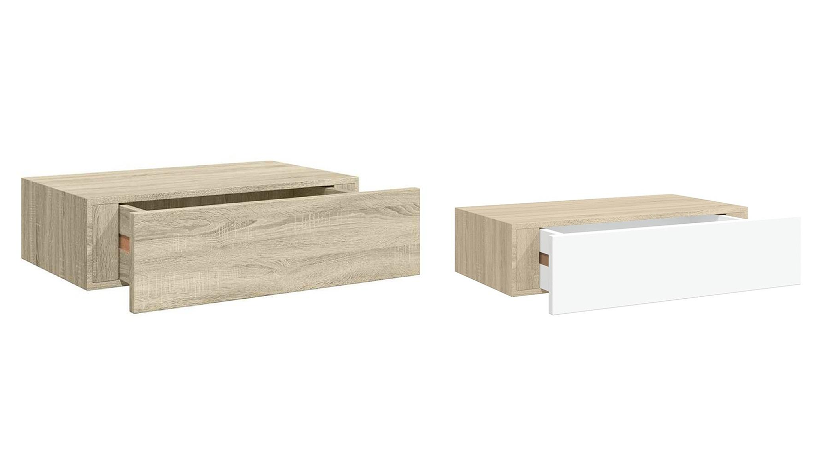 vidaXL MDF 40 x 23.5 x 10cm Wall-Mounted Drawer Shelf