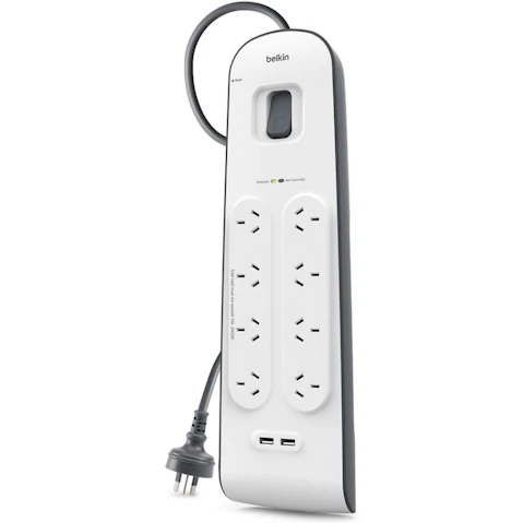 Belkin Surge Plus 8 Way Outlet Surge Protector with USB Charging