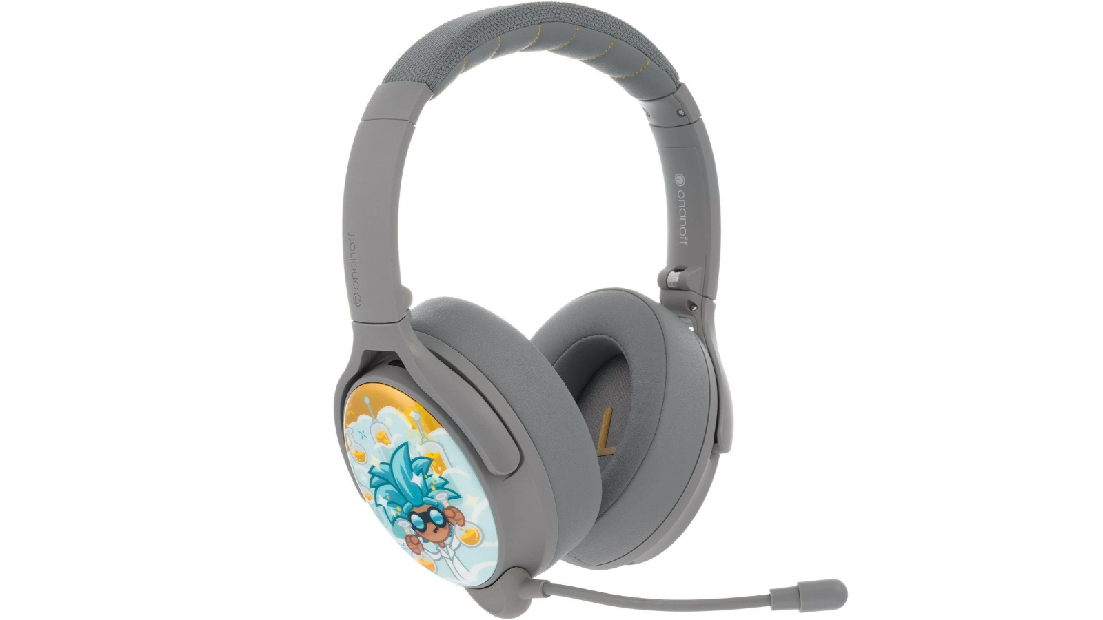 BuddyPhones Cosmos Plus ANC Wireless Headphone - Grey Matt