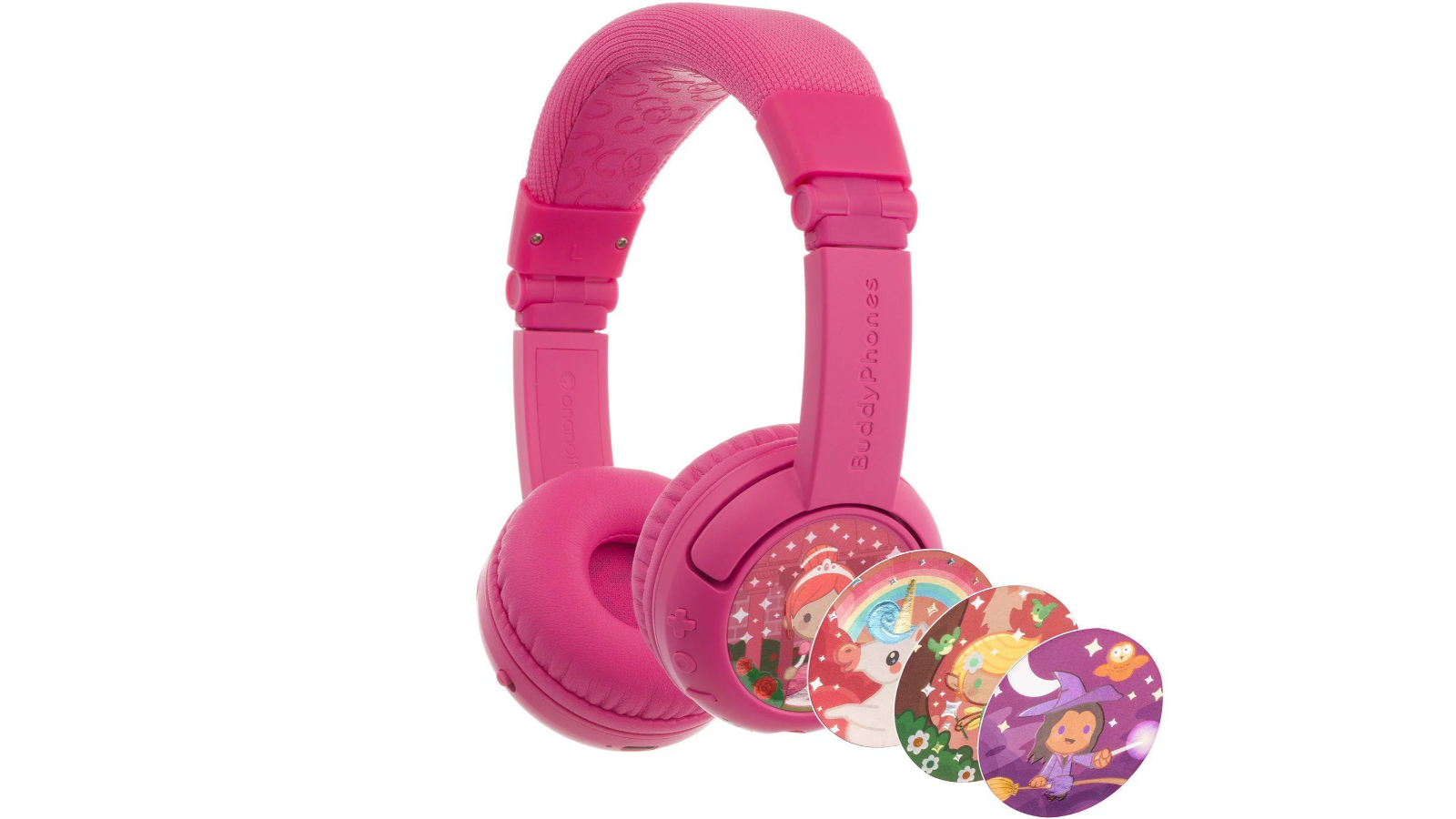 BuddyPhones Play Plus Wireless Headphone - Rose Pink