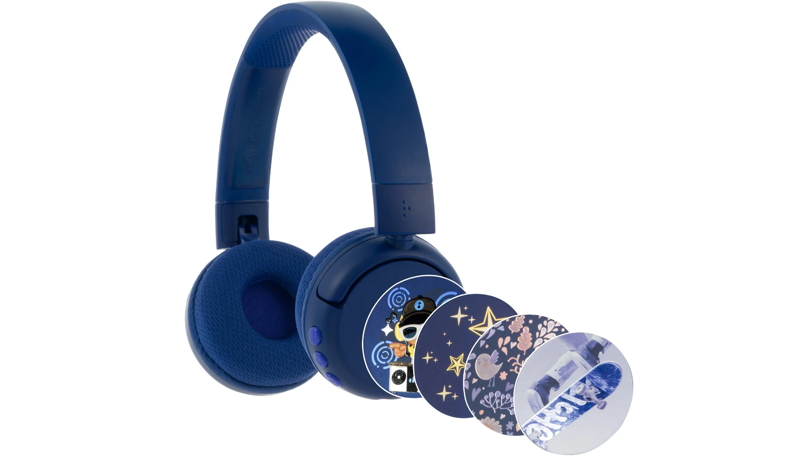 BuddyPhones Pop Fun Wireless Headphone - Deep Blue