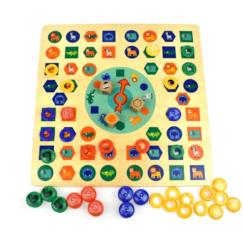 Top Bright 2 in 1 Animal Ludo Game