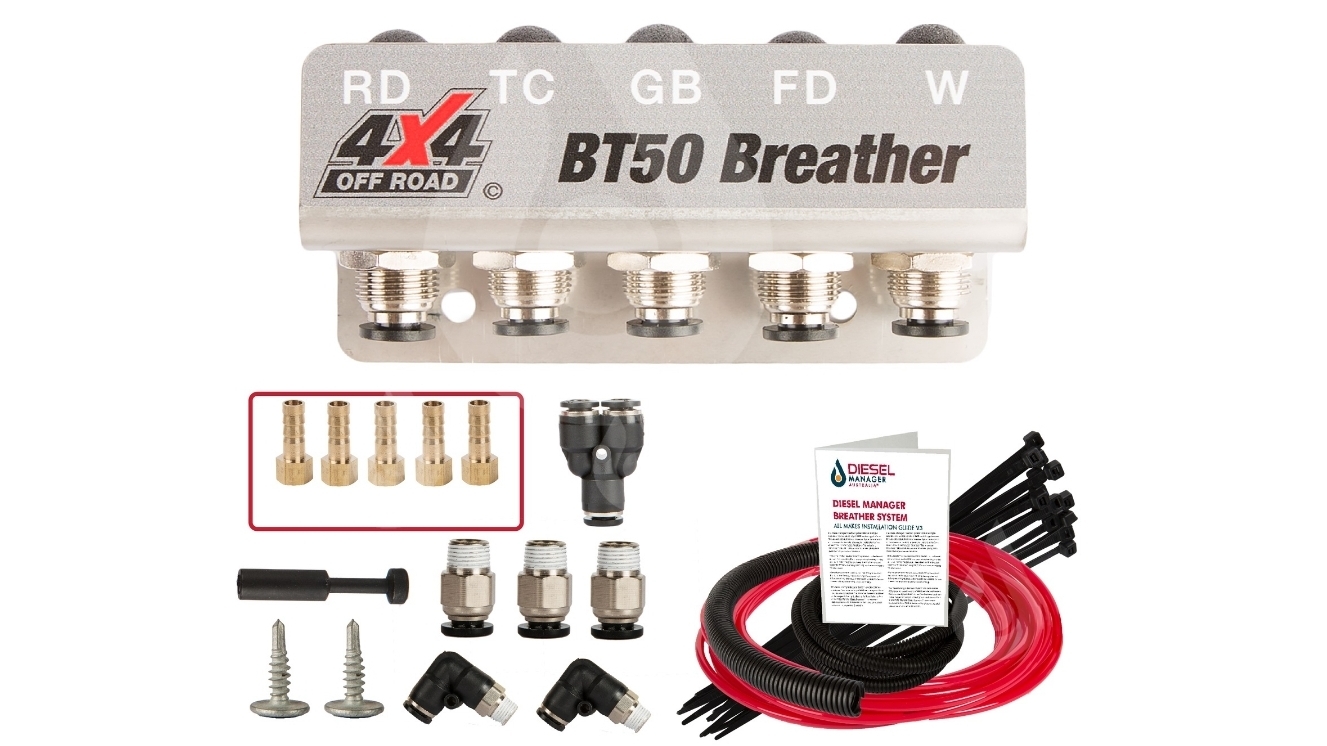 DMA 4x4 Off Road Diff Breather 5 Port for Mazda BT50 Incl XRT Models