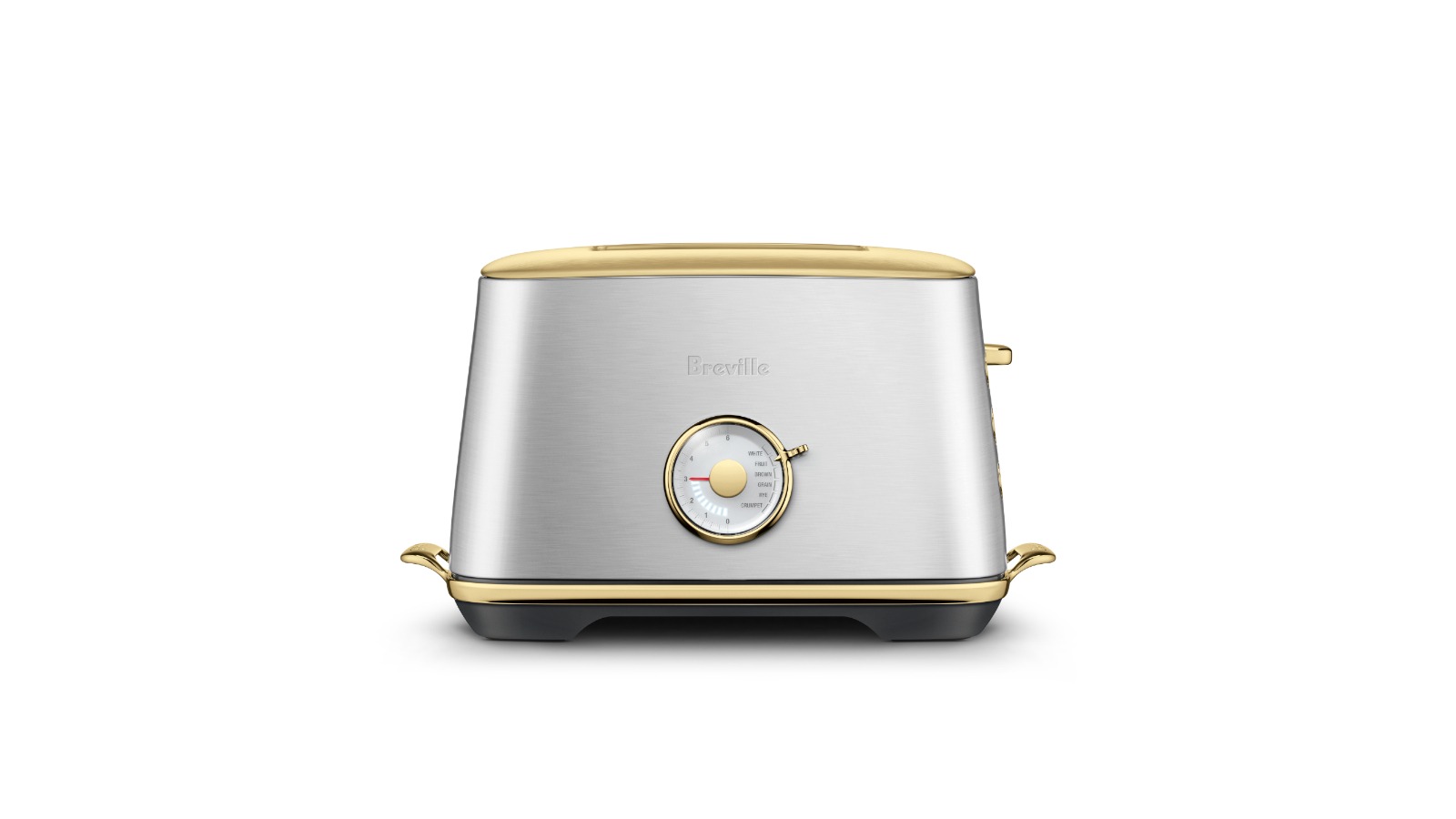 Breville The Toast Select Luxe 2 Slice Toaster - Brushed Stainless Steel Brass