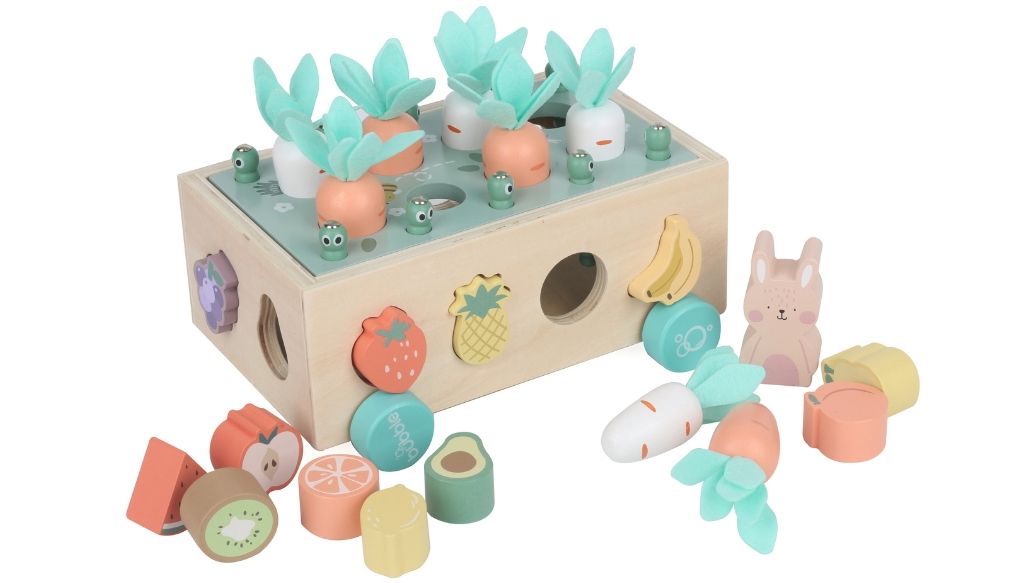 Bubble Wooden Vegetable Garden Activity Toy