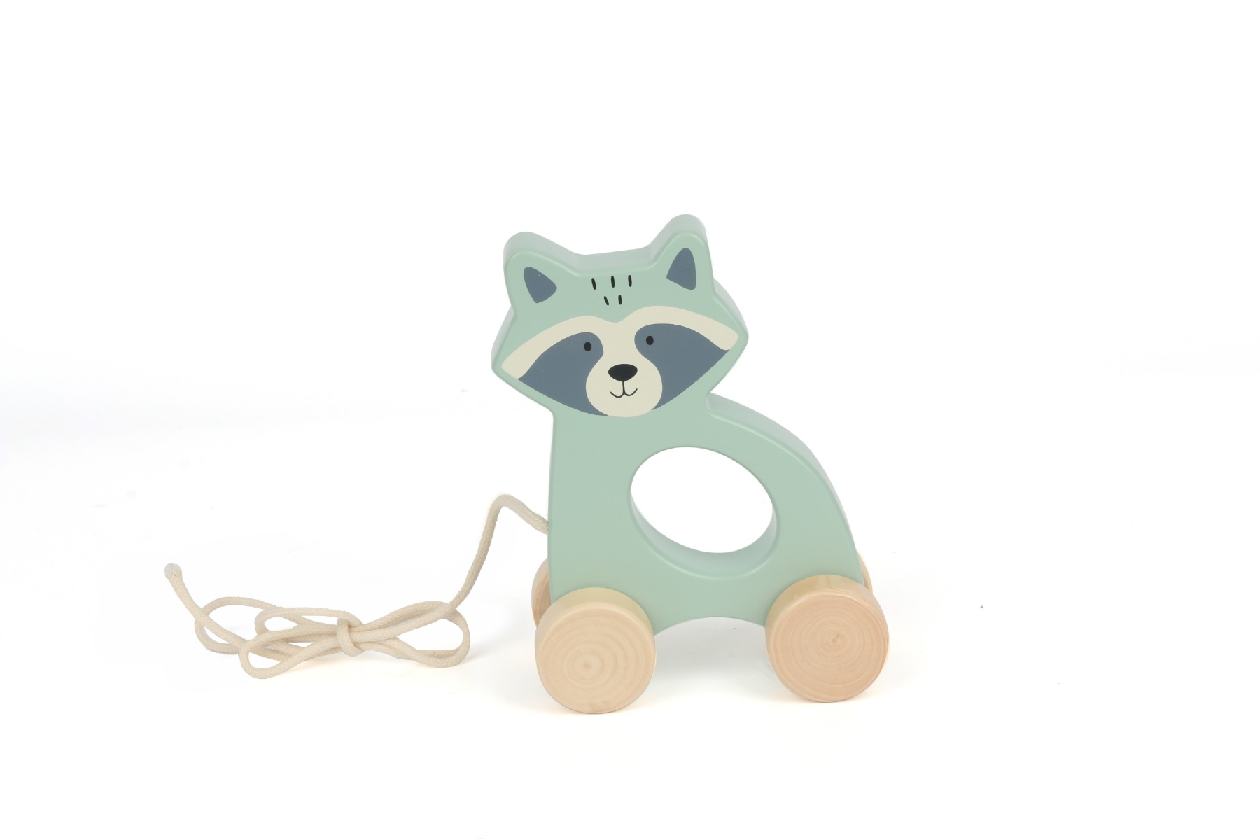 Wooden Raccoon Pull Along Toy