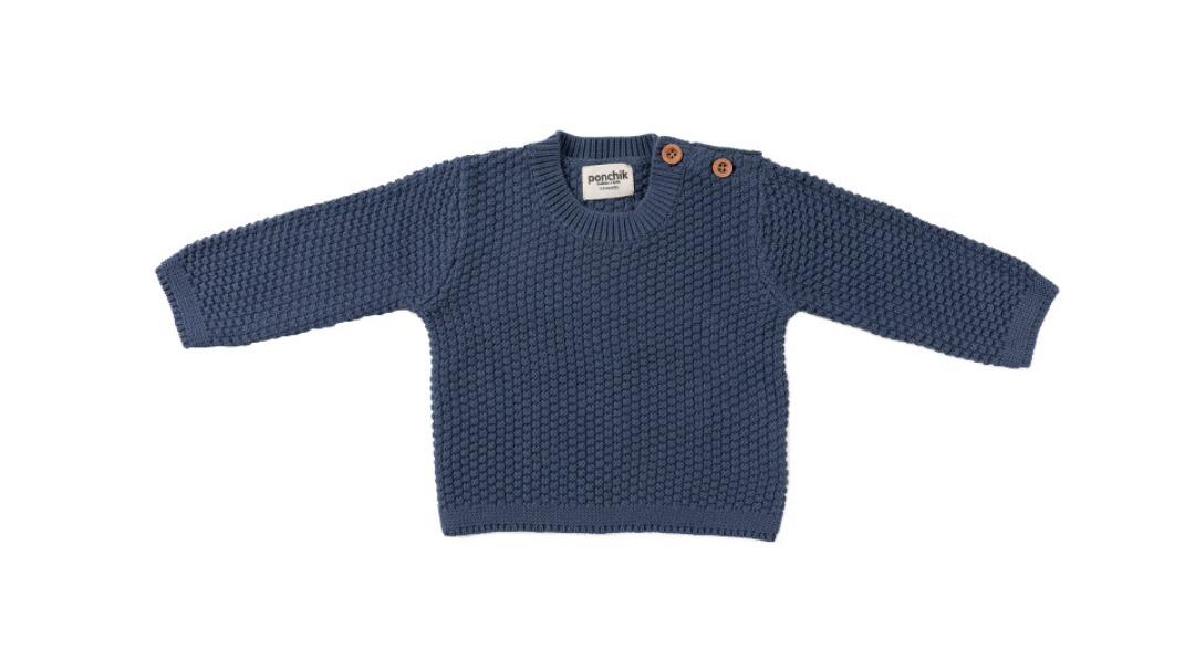 Ponchik Slate Bubble Knit Jumper