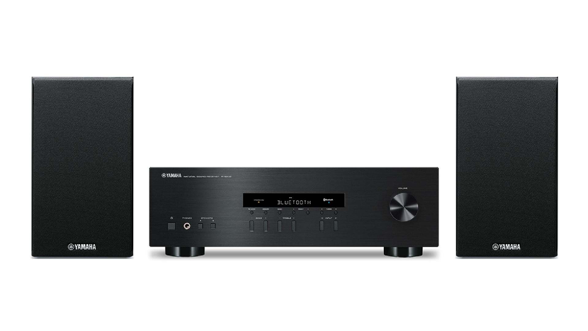 Yamaha RS202B Receiver and NSPB301 Bookshelf Speaker Bundle