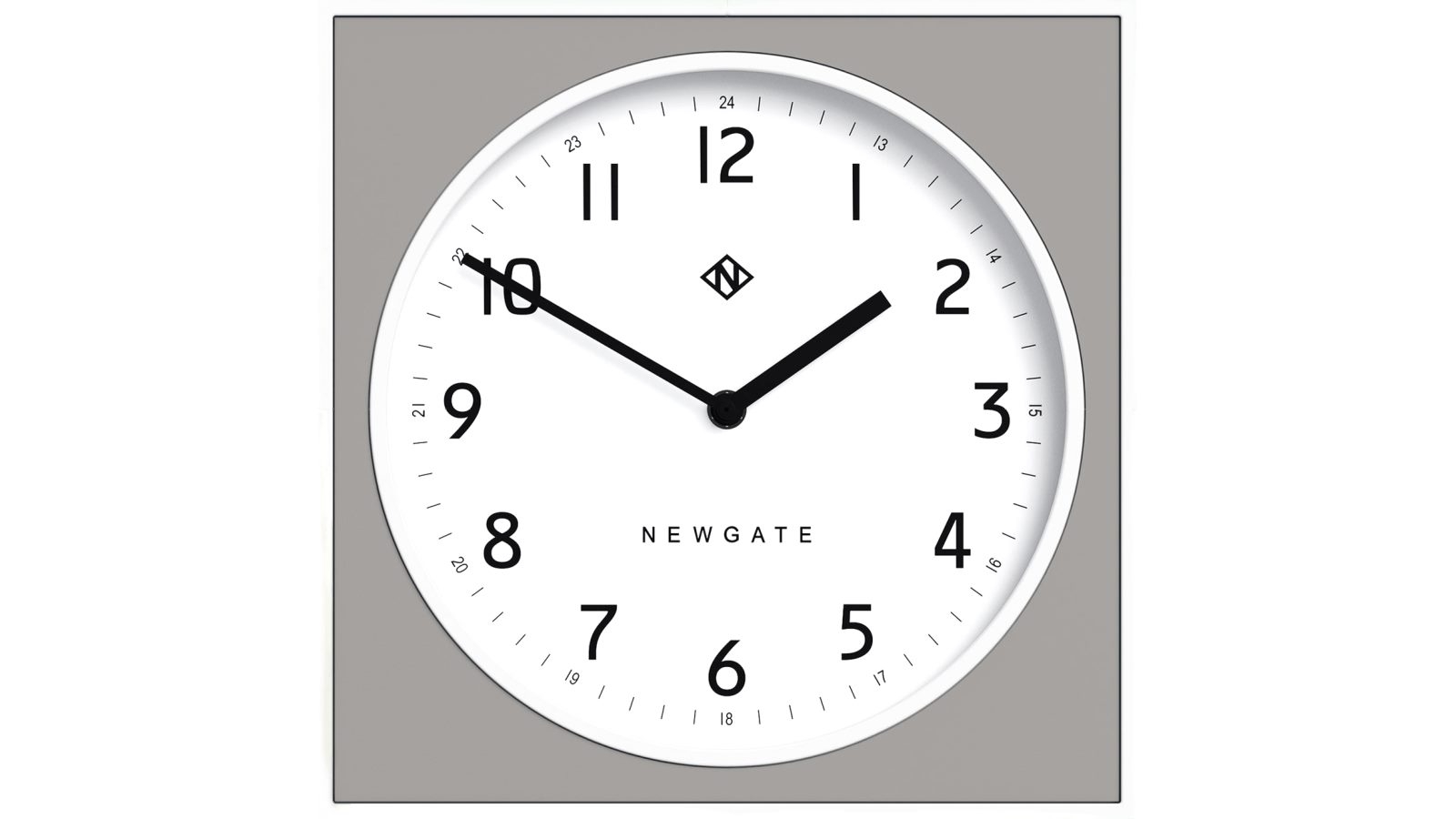 Newgate Burger & Chips Wall Clock - Posh Grey