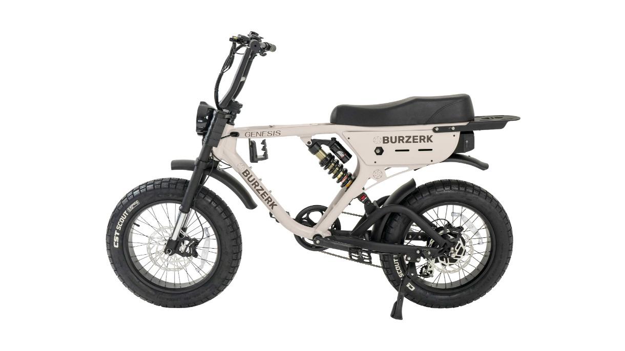 Burzerk Genesis Electric Bike Stealth Grey Harvey Norman