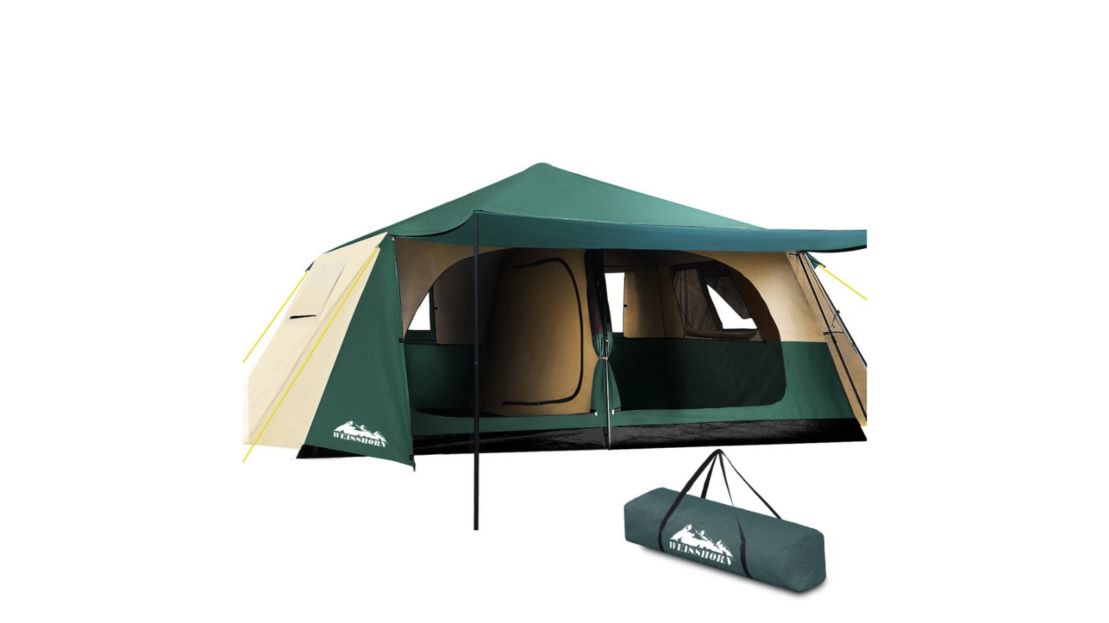 Weisshorn Instant Up Camping Tent 8 Person - Green
