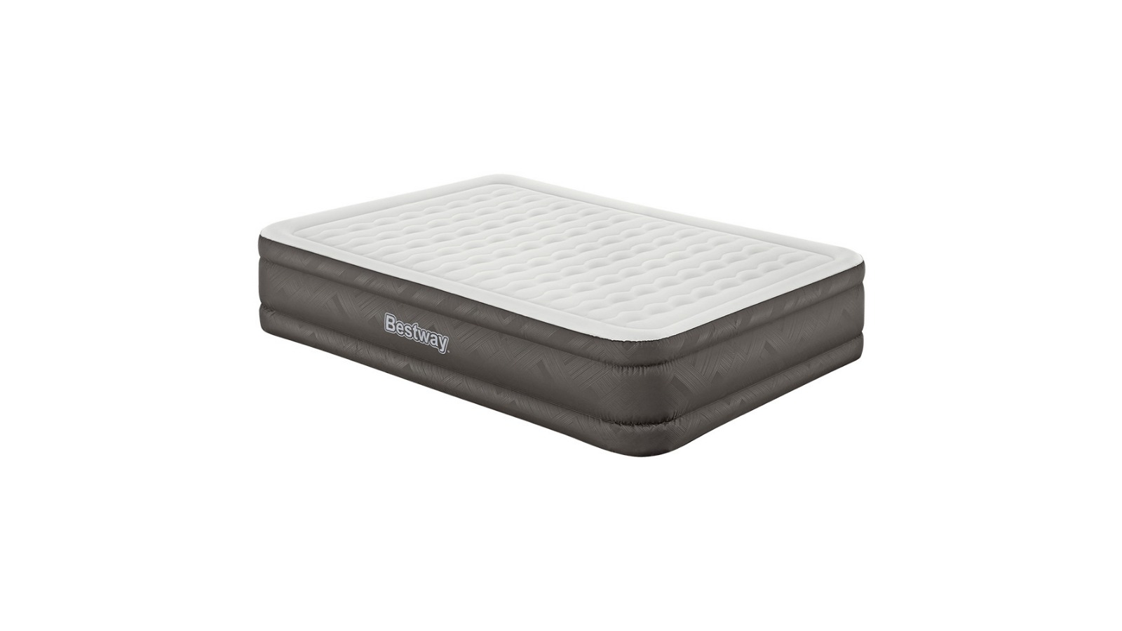 Bestway Queen 46cm Air Mattress with Built-in Pump Fortech Inflatable Bed