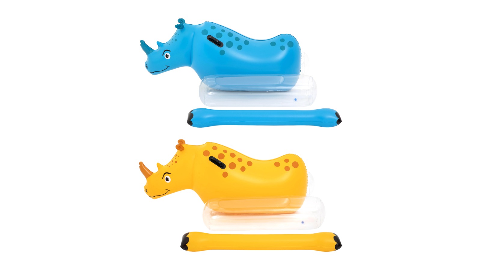 Bestway Set of 2 Inflatable Rhino Ride-on Pool Toy with Boppers