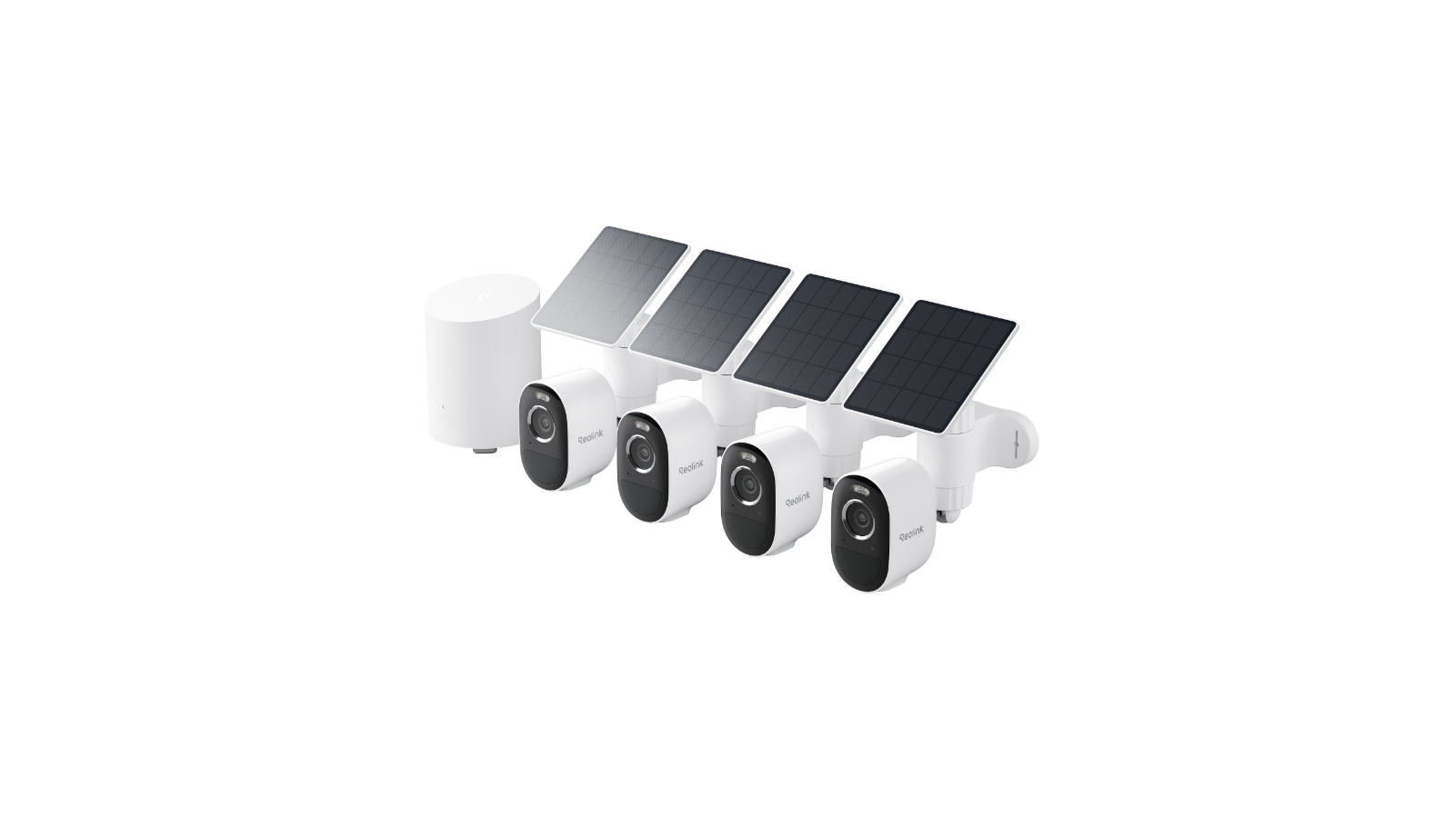 Reolink 4 Piece Home Hub Mini with 3-Pro and Solar Panel Lite
