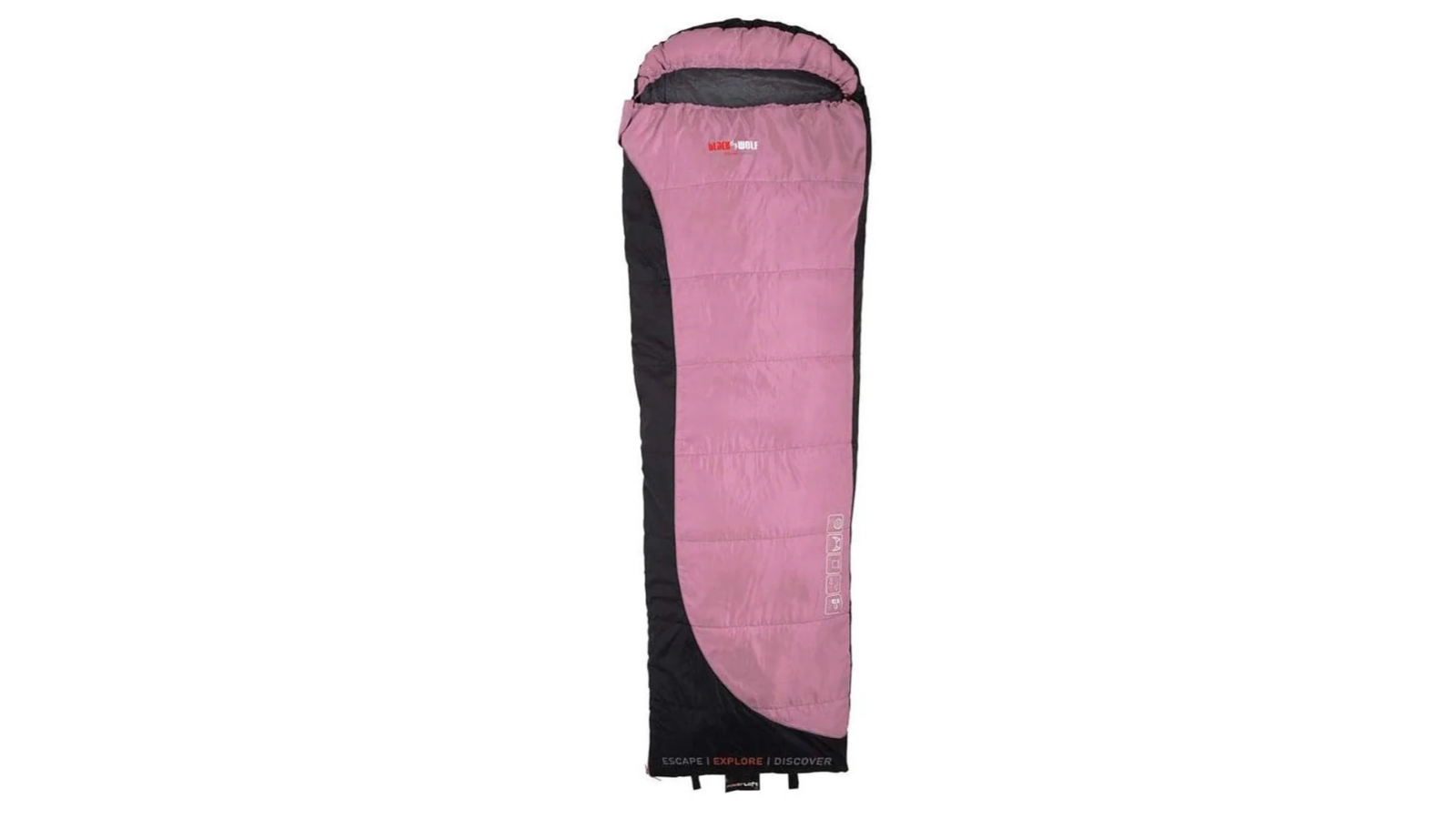 BlackWolf Backpacker 200 +4c Sleeping Bag - Pink