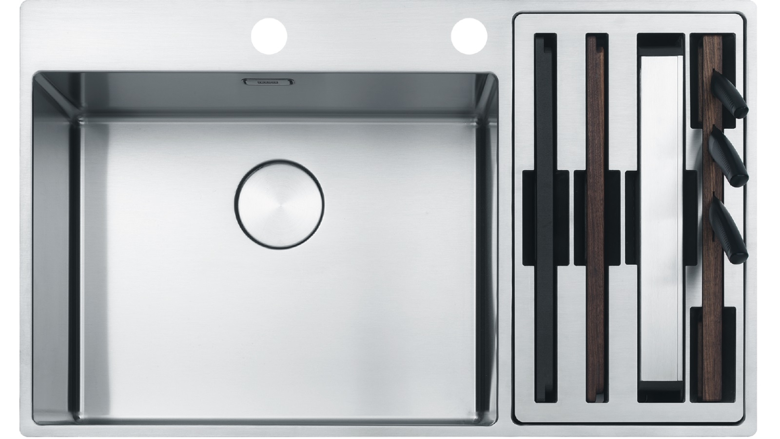 Franke Box Centre BWX 220-54/27 SBR Double Bowl Sink