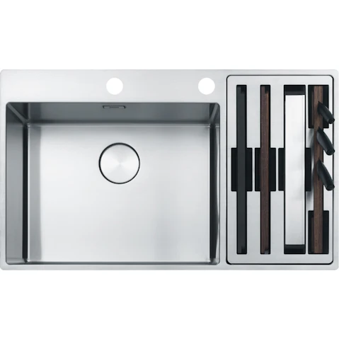 Franke Box Centre BWX 220-54/27 SBR Double Bowl Sink