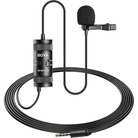 Boya Clip-On Omnidirectional Condenser Microphone