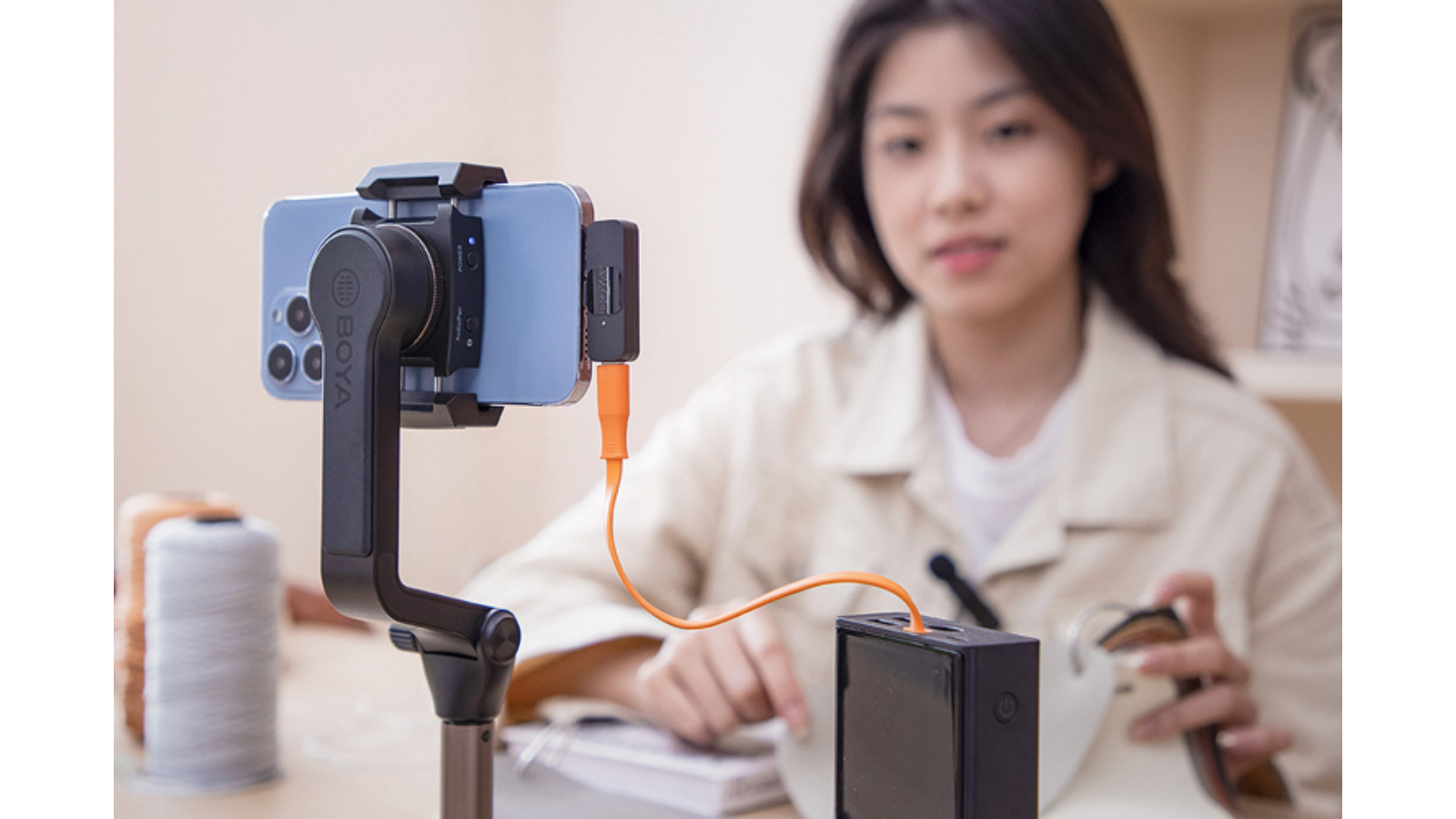 Boya BYV2 Dual Wireless Lavalier Microphone for iPhone/iPad Harvey Norman