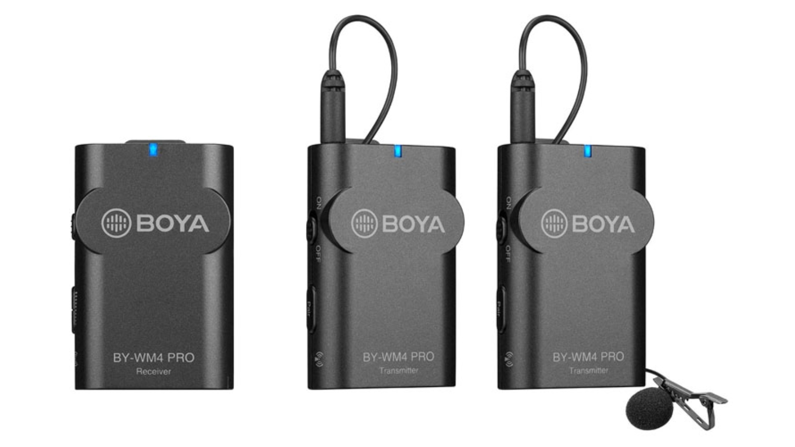 Boya BY-WM4 PRO-K2 Dual Channel Wireless Lavalier Lapel Microphone Kit