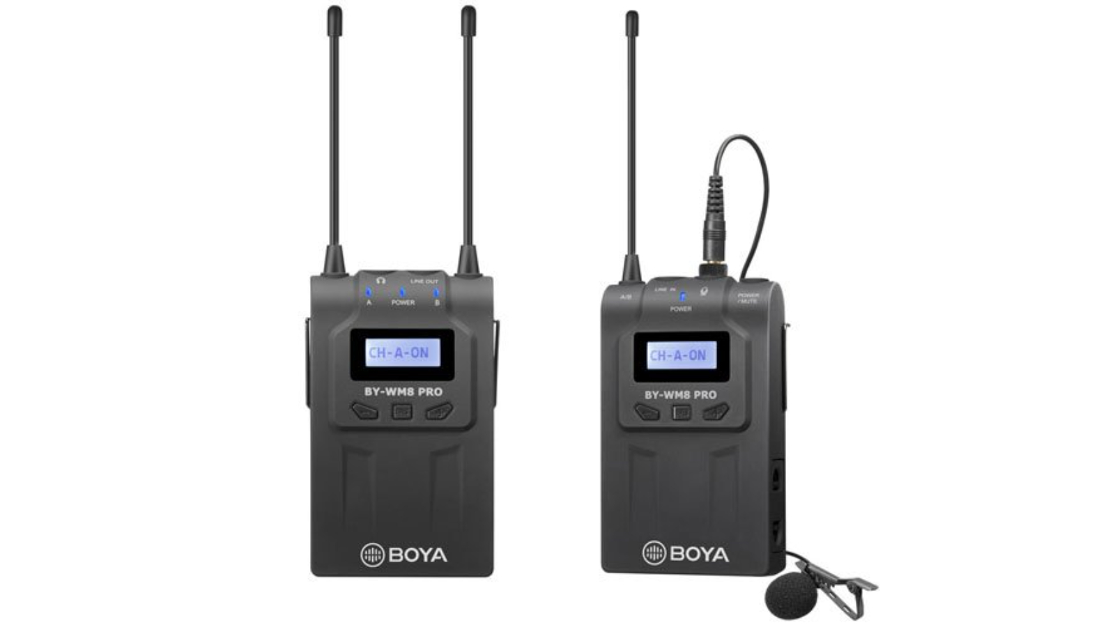 Boya BYWM8 PROK1 Dual Channel Wireless Lavalier Lapel Microphone Harvey Norman