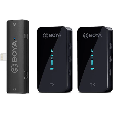 Boya BY-XM6-S4 Dual Wireless Lavalier Microphone for iPhone/iPad