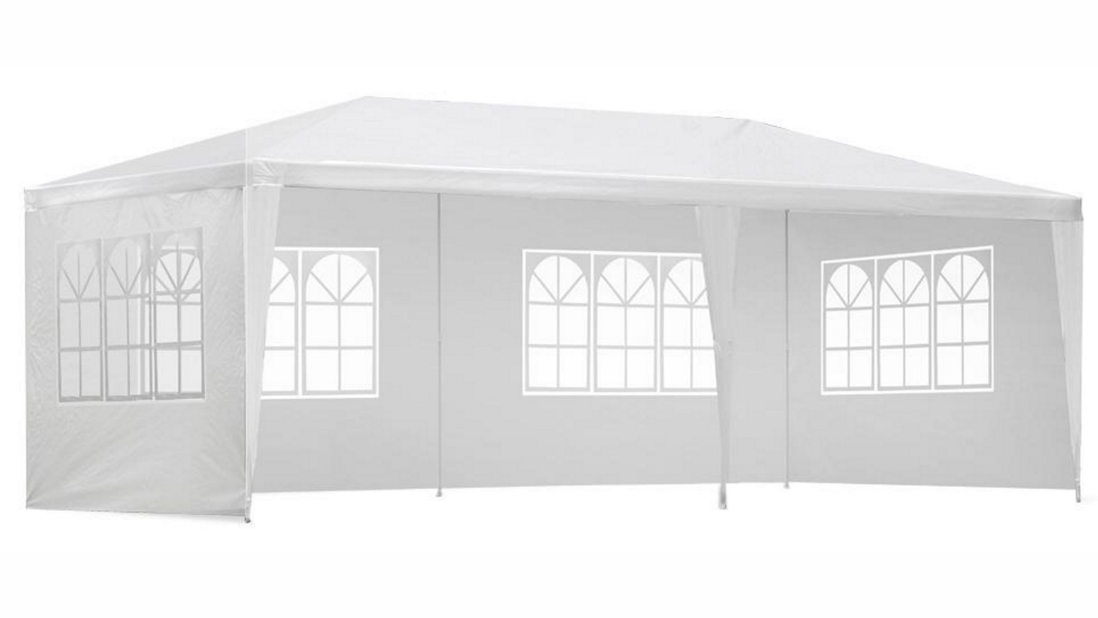 Instahut 3x6m Gazebo Outdoor Marquee Side Wall Party Wedding Tent Camping - White
