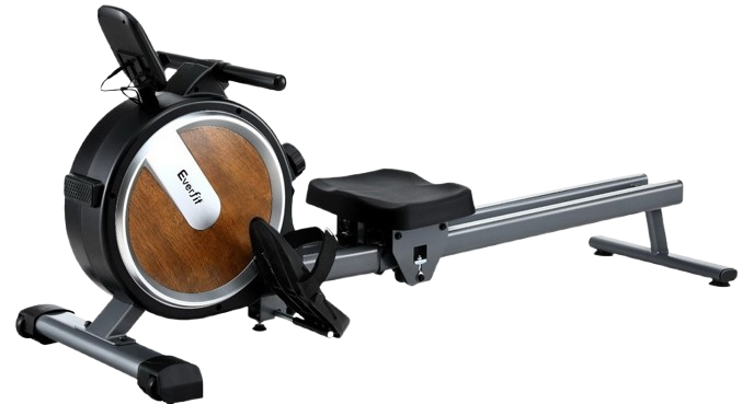 Everfit 16 Level Magnetic Rowing Machine - Walnut