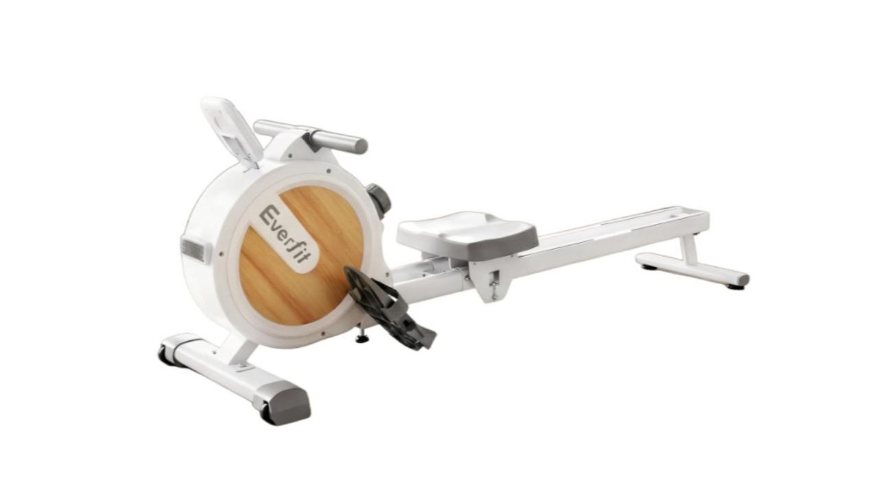 Everfit Machine App Compatible Quiet Exercise Rowing Machine - White