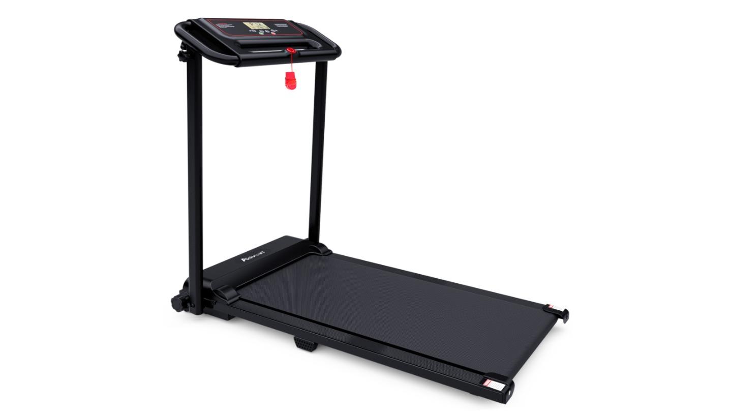 Advwin Foldable Electric Treadmill with Handle - Black