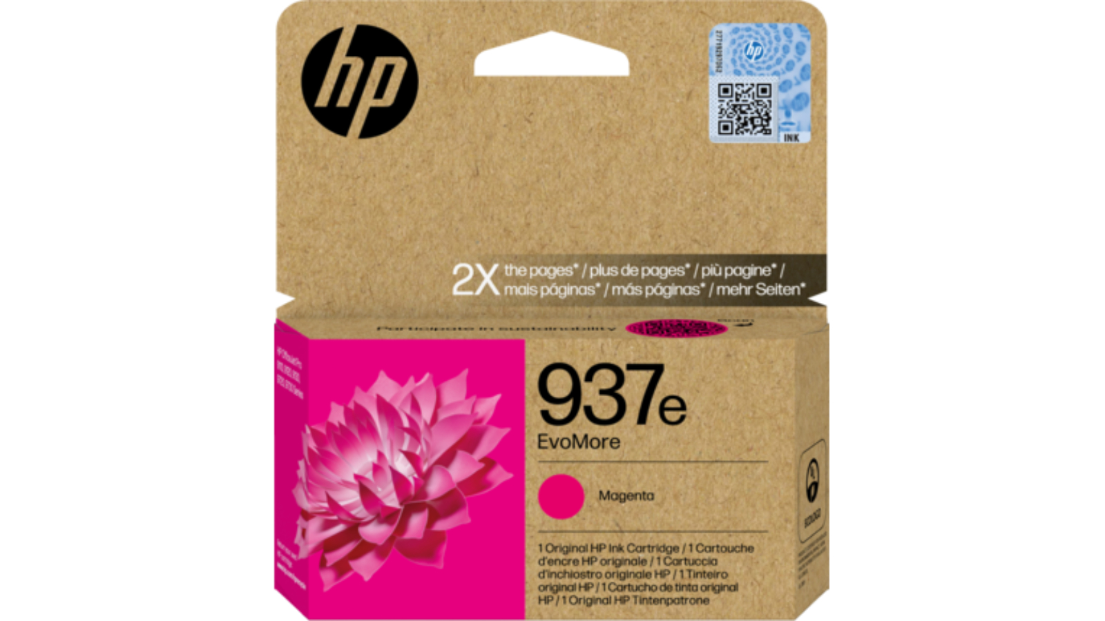 HP 937E EvoMore Magenta Original Ink Cartridge
