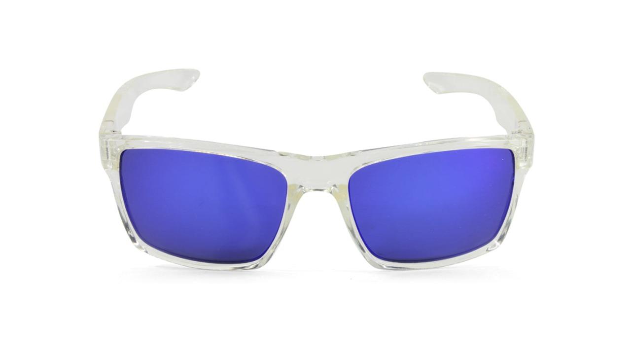 Dirty Dog 53247 Unisex Vendetta Polarised Sunglasses - Crystal/Blue