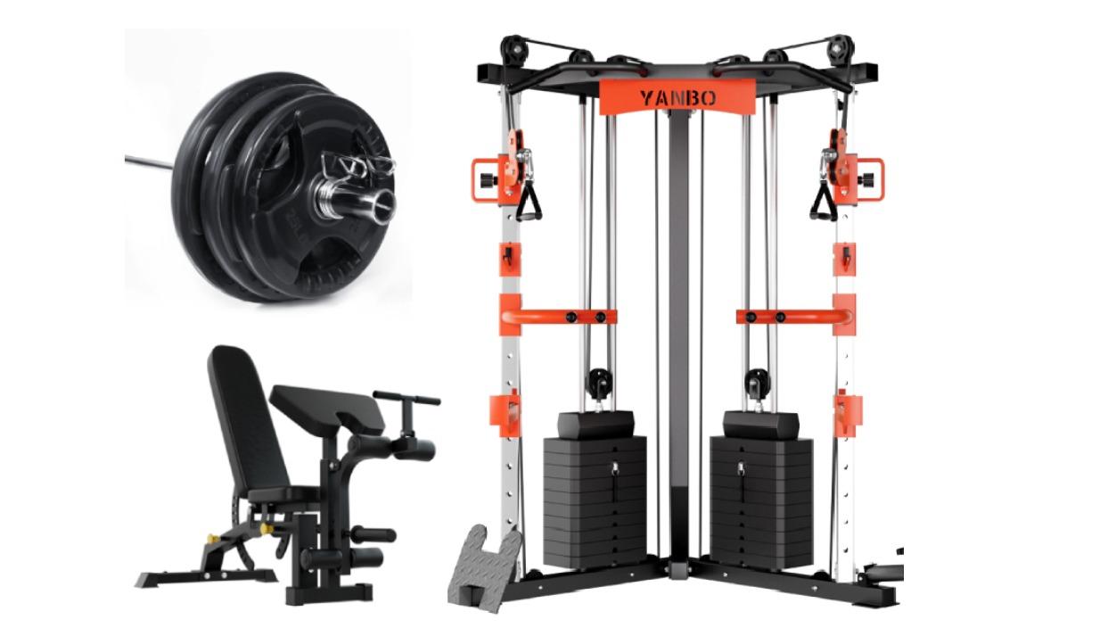 Smartfit C1 Max with Multi-Functional Bench and Weights Package - 130kg 