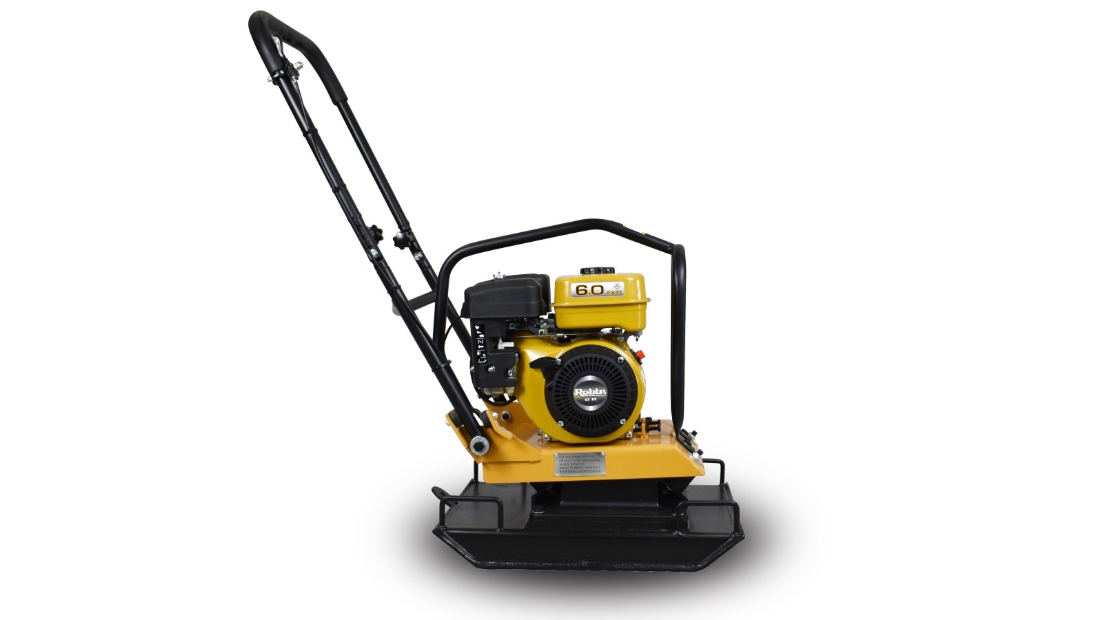 BWM 15KN Plate Compactor Robin EX17 6HP Engine with Wheels C100 Harvey Norman