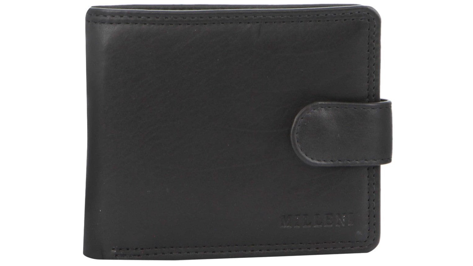 Milleni 11 x 1 x 9.5 cm Leather Tab Wallet - Navy