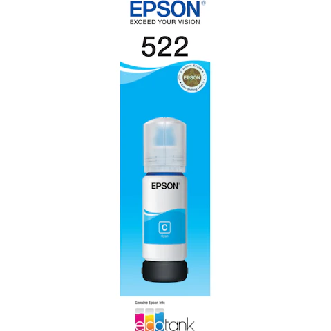 Epson T522 Cyan Ink Bottle