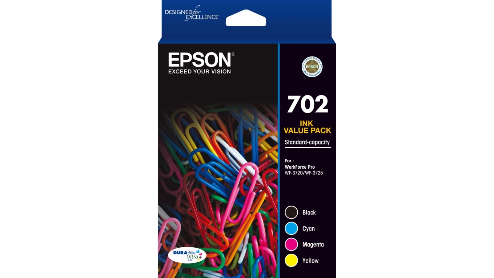 Epson 702 Durabrite Ultra 4 Colour Ink Cartridge Value Pack Harvey Norman 1408
