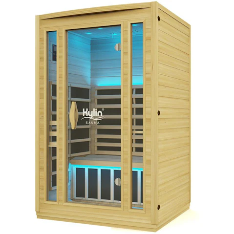 Kylin Sauna K8204 Pro 2-People Superior Low EMF Carbon Far Infrared Sauna