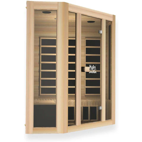 Kylin Sauna 4-Person L-shaped Corner Carbon Far Infrared Sauna