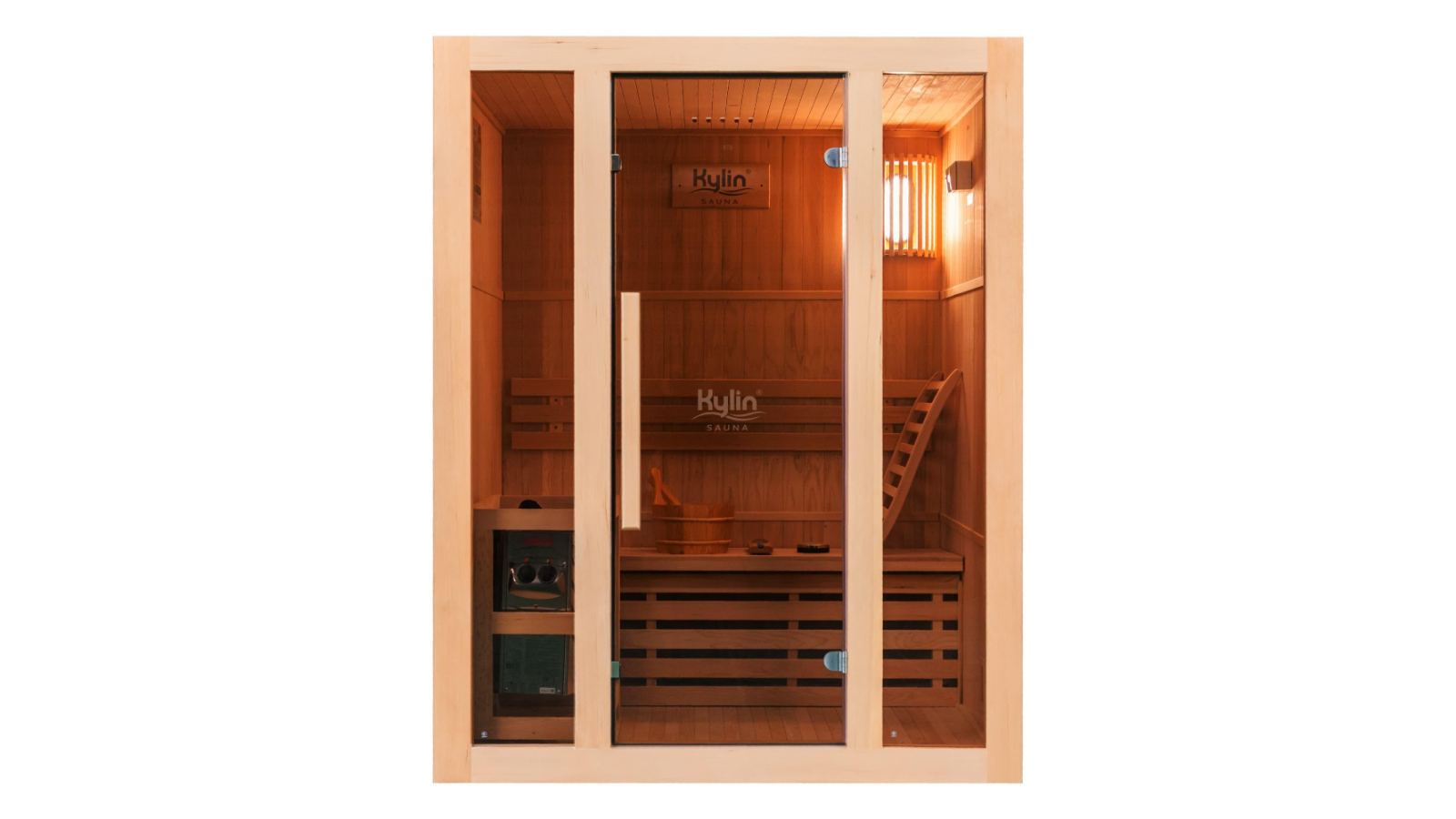 Kylin Sauna QD-EA3 2-Person Traditional Steam Sauna Room