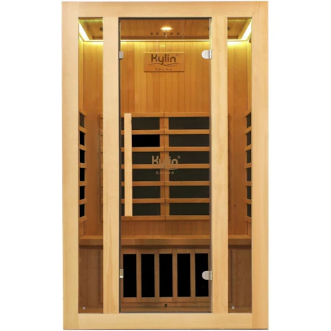 Kylin Sauna QD-D2 2-Person Low EMF Carbon Infrared Sauna Room