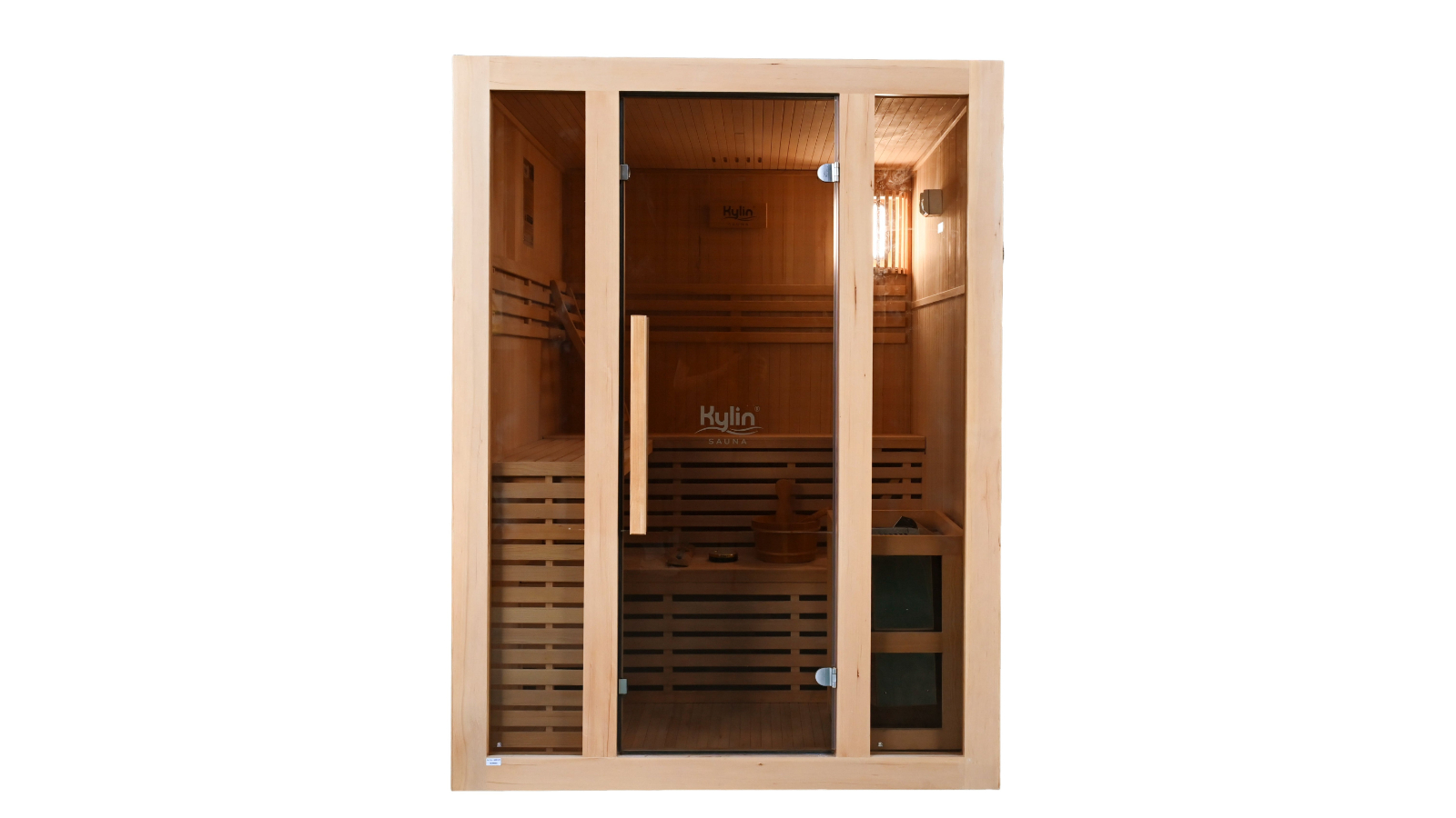 Kylin Sauna QD-EA3D 3-Person Traditional Steam Sauna Room