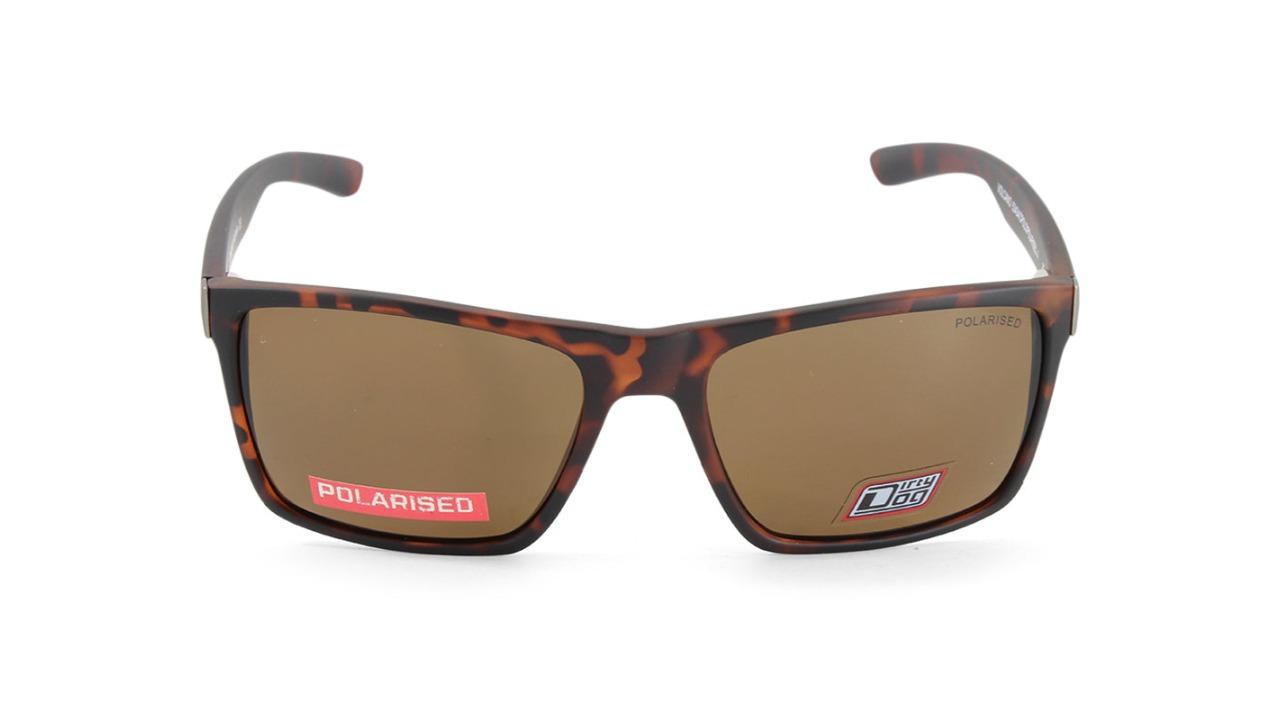 Dirty Dog  53434 Unisex Volcano Polarised Sunglasses - Matte Tortoise/Brown