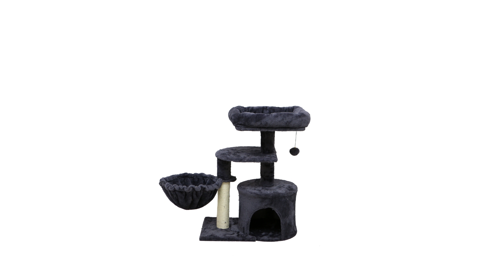 Catio Chipboard Flannel Cat Scratching Tower - Cubby