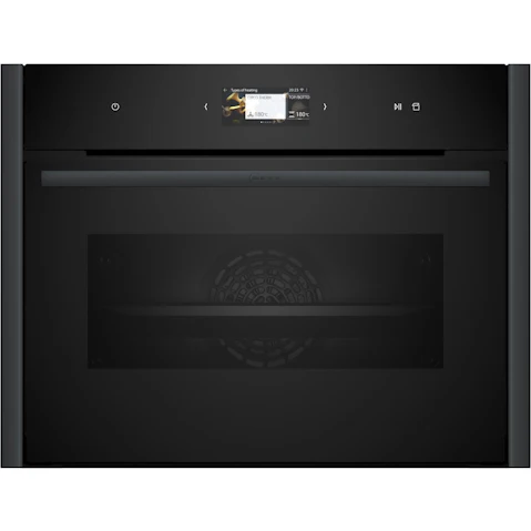 NEFF 600mm Flex Design Compact Oven with Full Steam - Anthracite Grey
