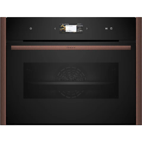 NEFF 600mm Flex Design Compact Oven with Full Steam - Brushed Bronze