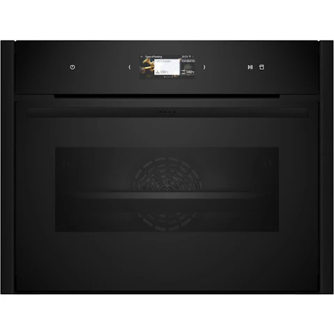 NEFF 600mm Flex Design Compact Oven with Full Steam - Deep Black