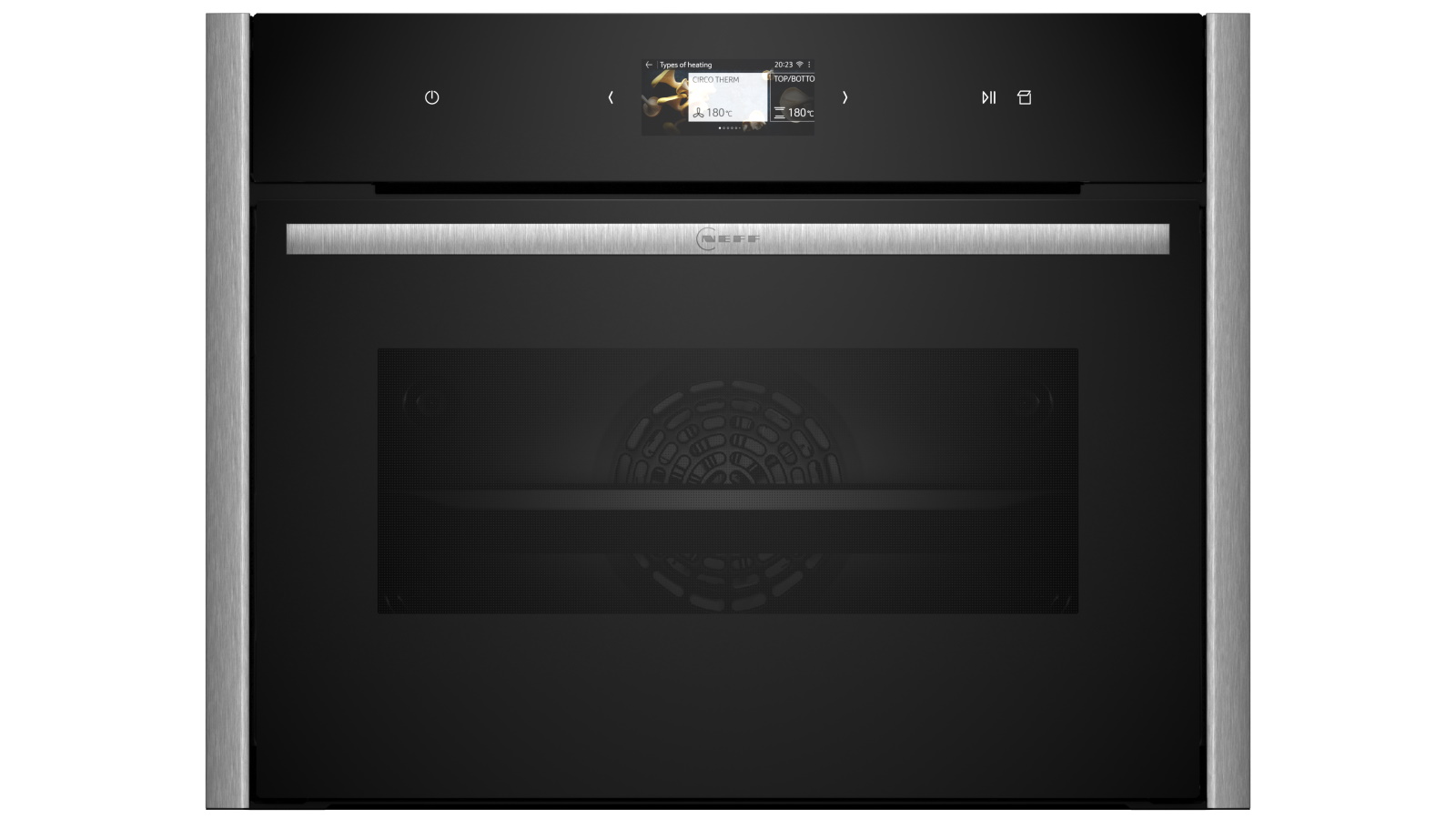 NEFF 600mm Flex Design Compact Oven with Full Steam - Metallic Silver